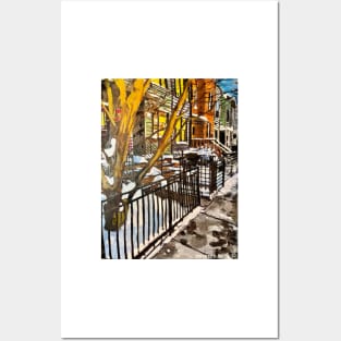 Little Snow in Brooklyn Posters and Art